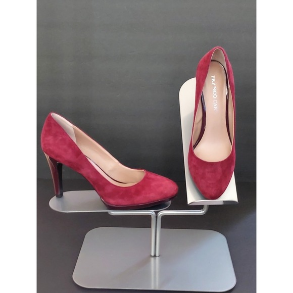 Franco Sarto Shoes - Franco Sarto Suede Women's Heel‎ Size 8M Burgundy